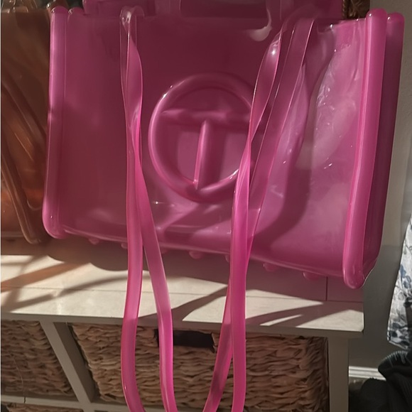 Telfar Pink and Brown Tote Bags - Picture 2 of 3